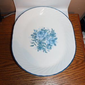 Corelle by Corning Oval Serving Platter Blue Velvet 12.25"